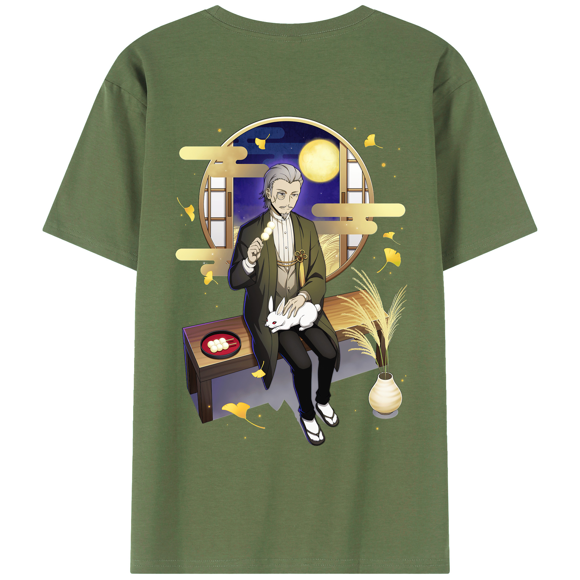 （画像用） 文豪ストレイドッグス Bungo Stray Dogs 綿100％ メンズ半袖Tシャツ（バックプリント） 通気性